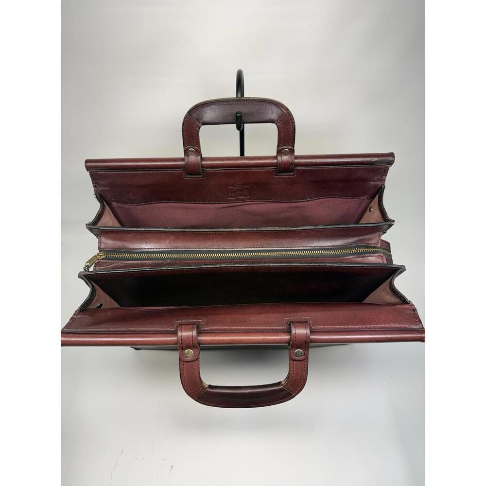 Schlesinger Brothers Vintage Leather Briefcase Lawyer Doctor Bag‎ Oxblood 90s - Picture 3 of 9